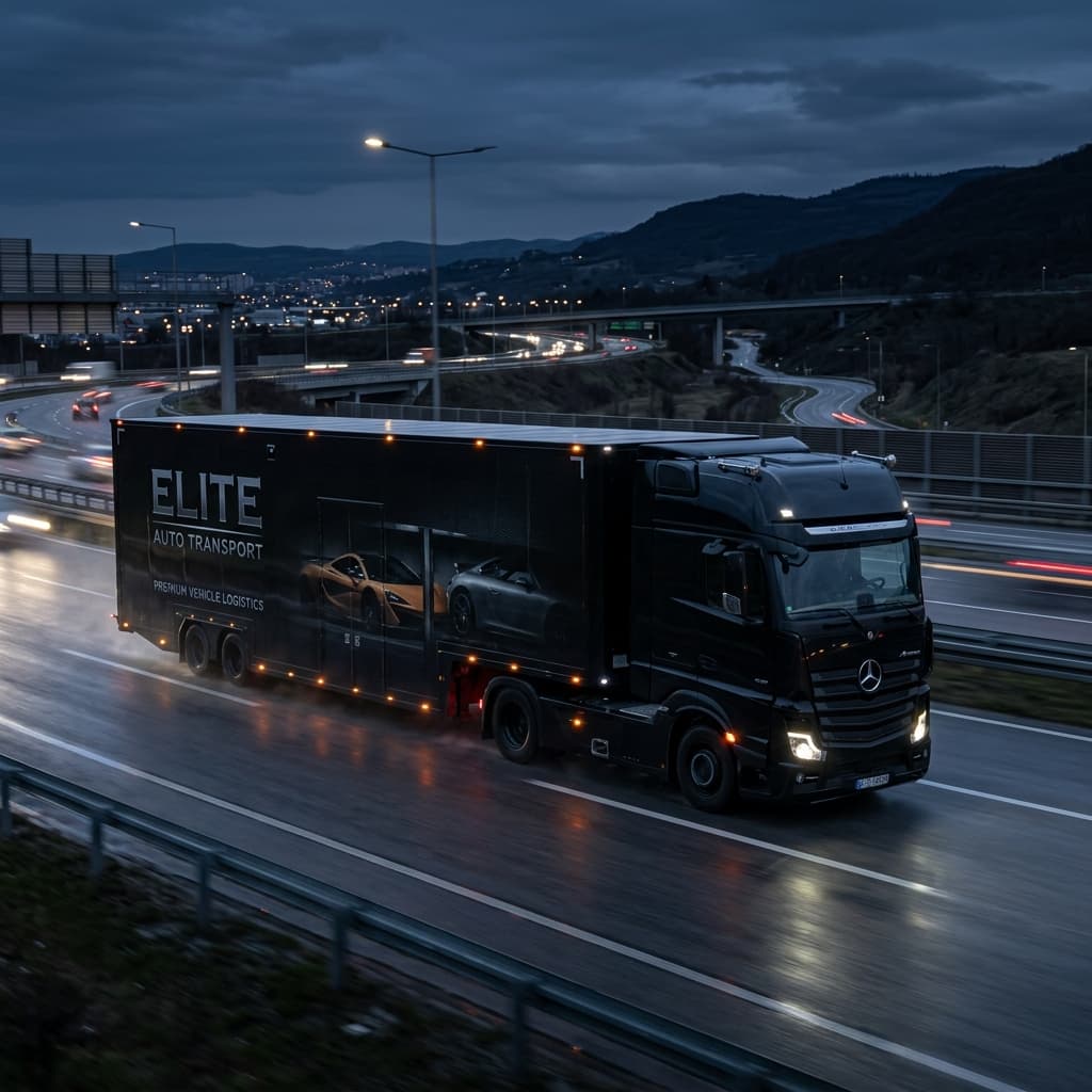 Enclosed auto transport