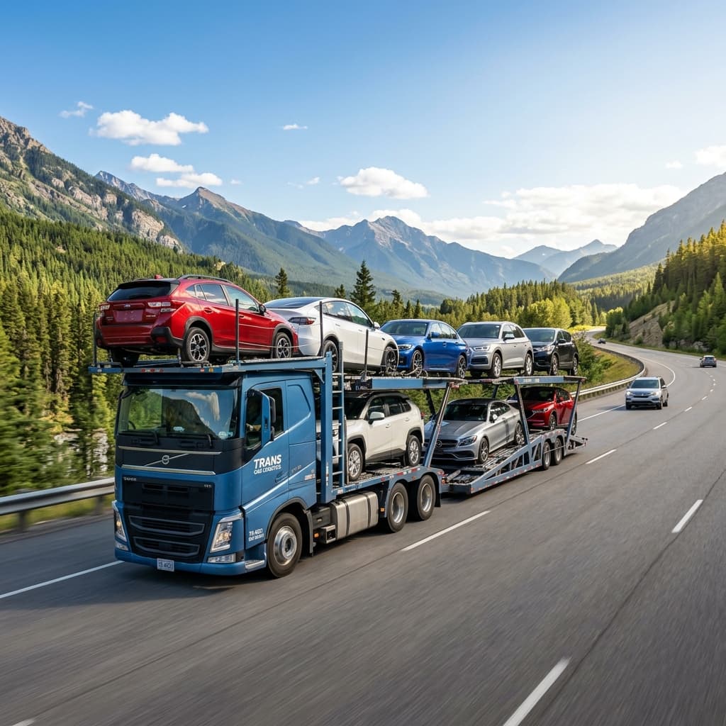 Open auto transport carrier